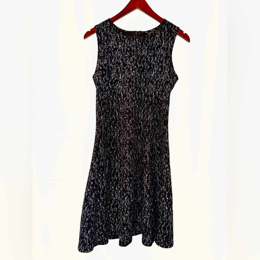 Aqua Shimmery Metallic Mini Dress